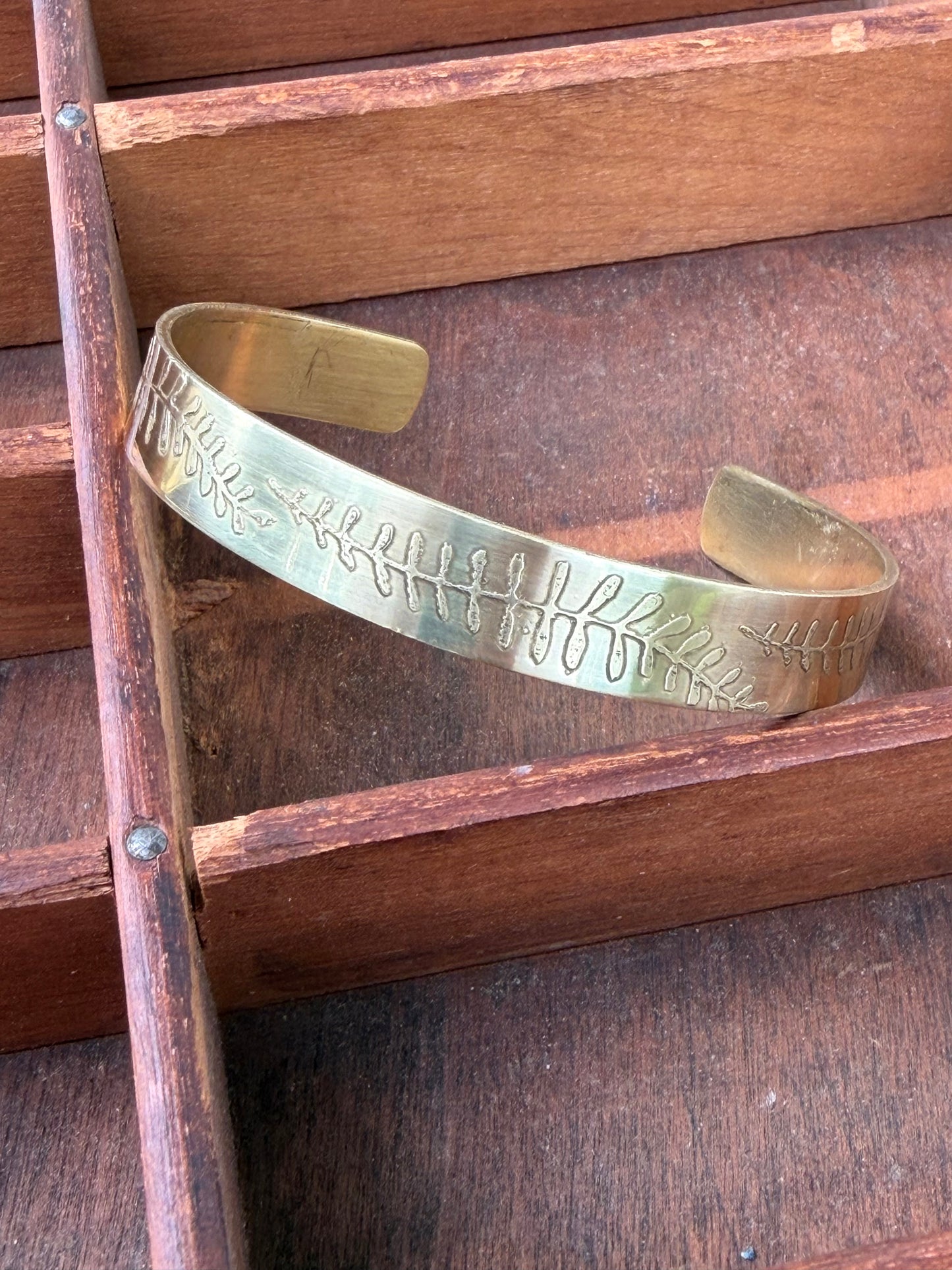 Brass Etched Cuff