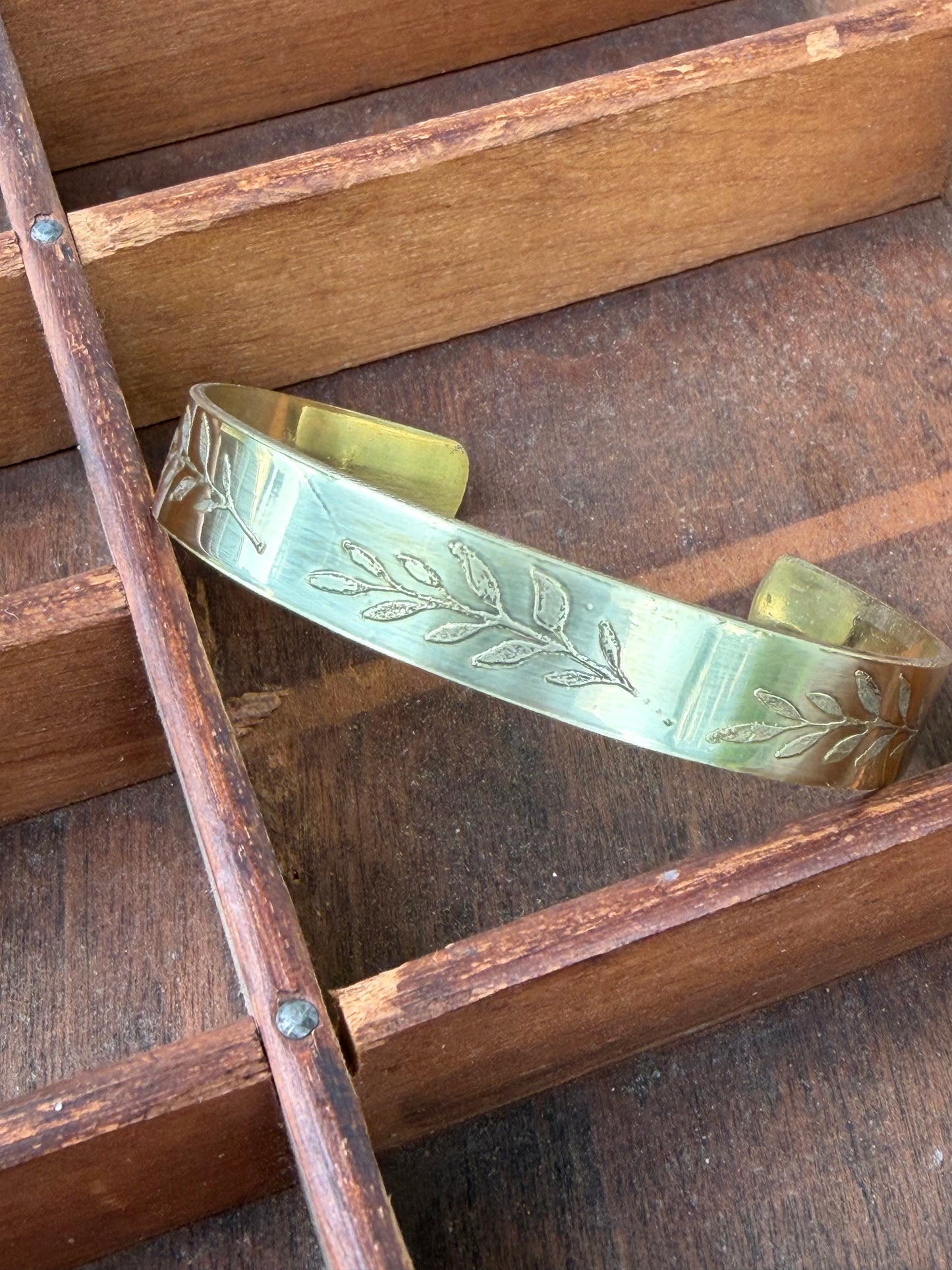 Brass Etched Cuff