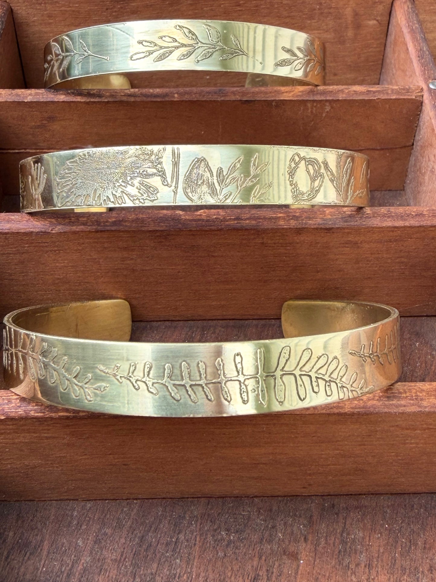 Brass Etched Cuff