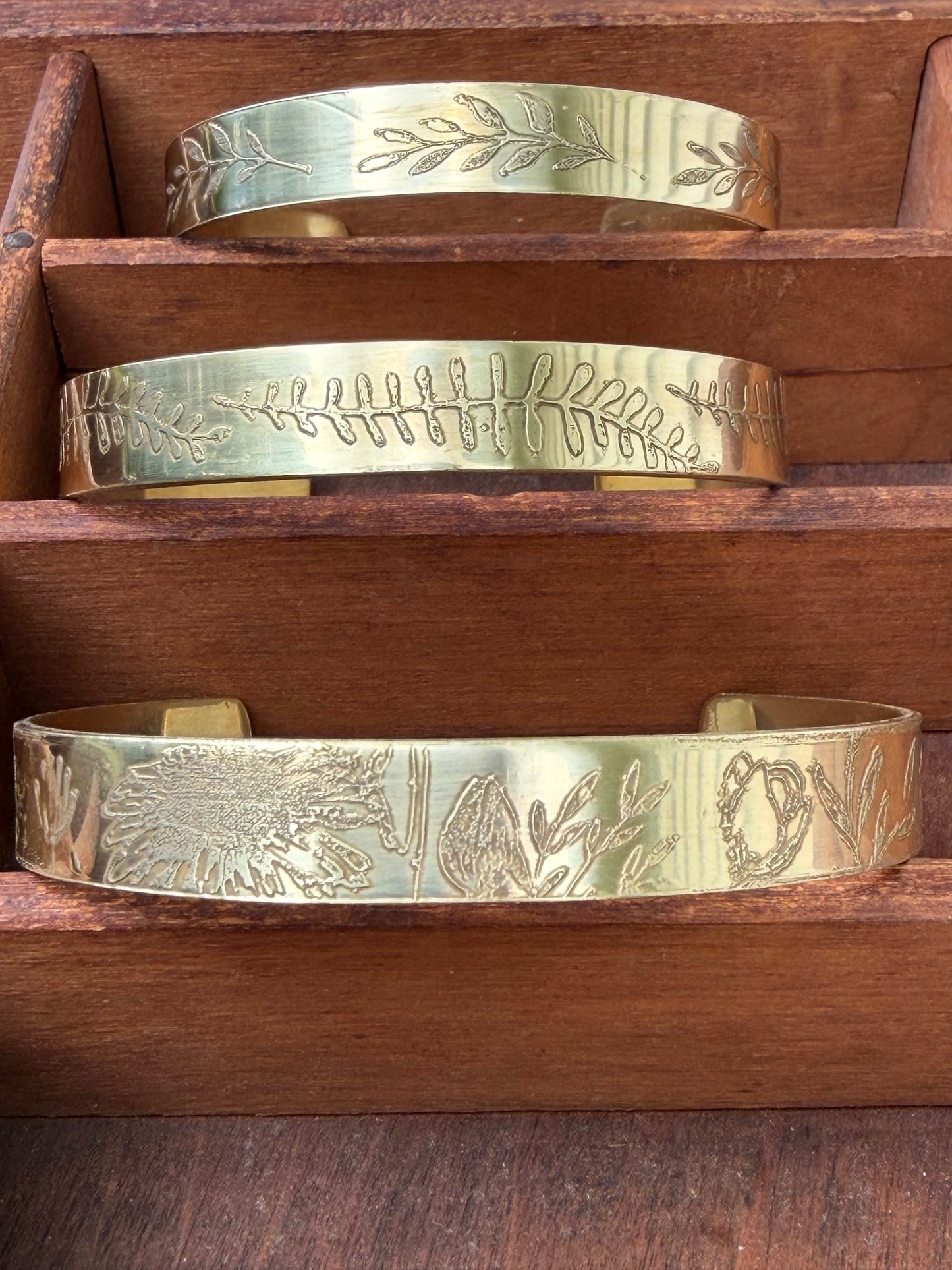 Brass Etched Cuff