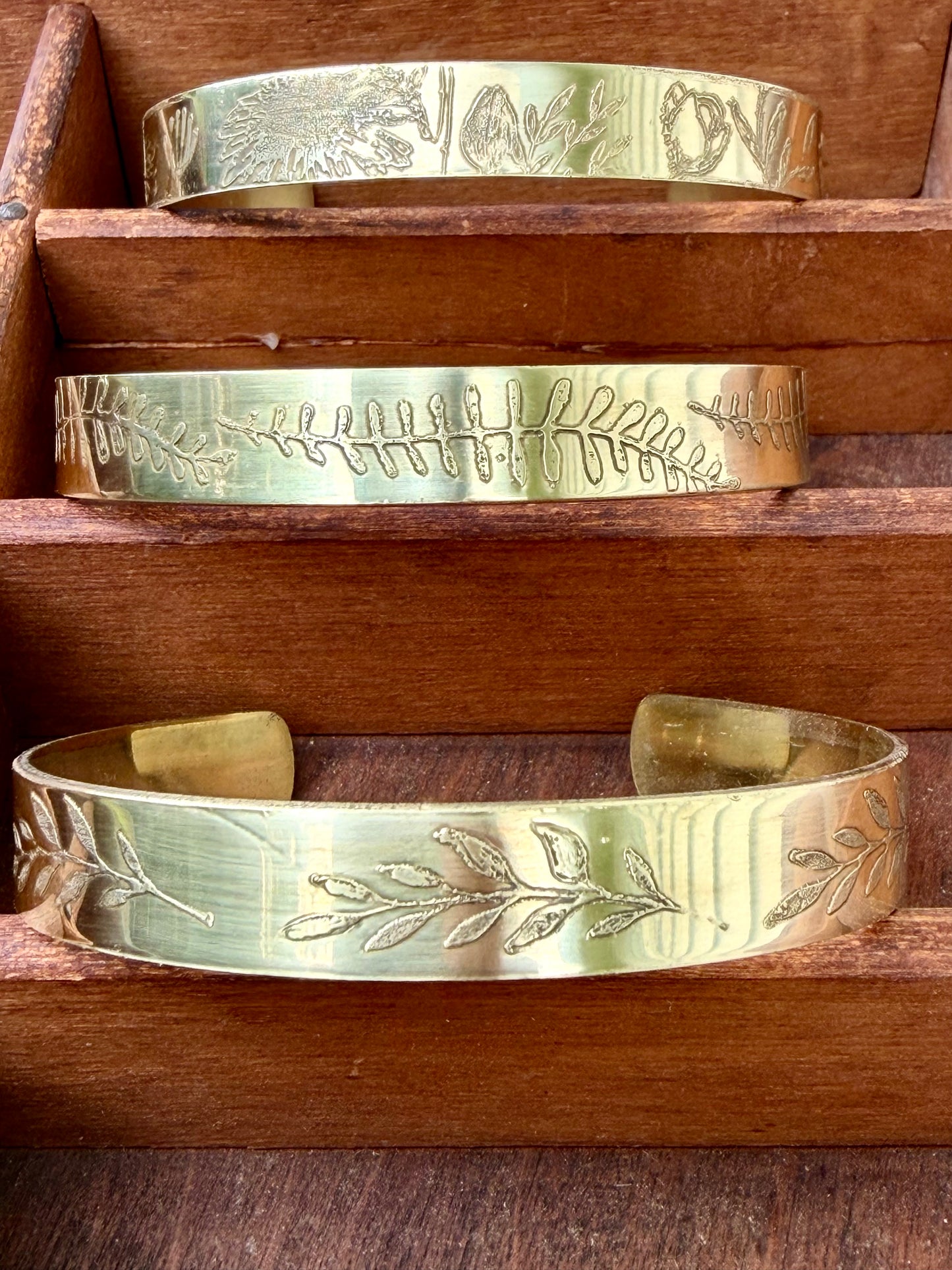 Brass Etched Cuff
