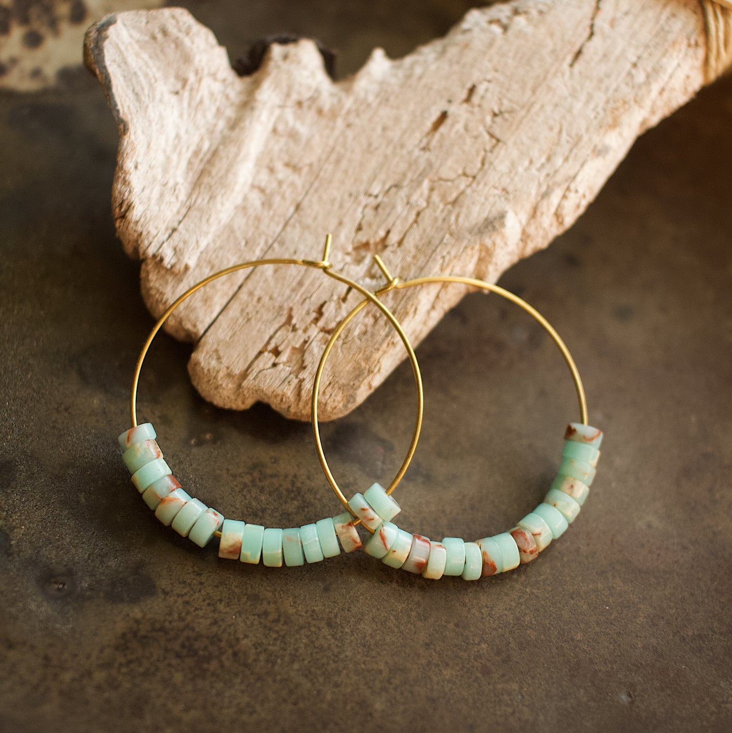 Seaside Hoop Earrings